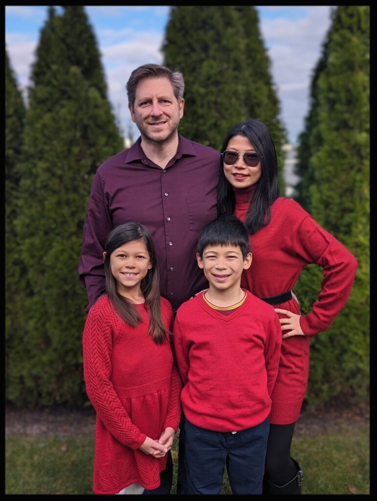 Samantha Wu-Topolski with her family